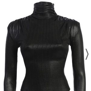 JLUXLABEL black dominica bodysuit, size small